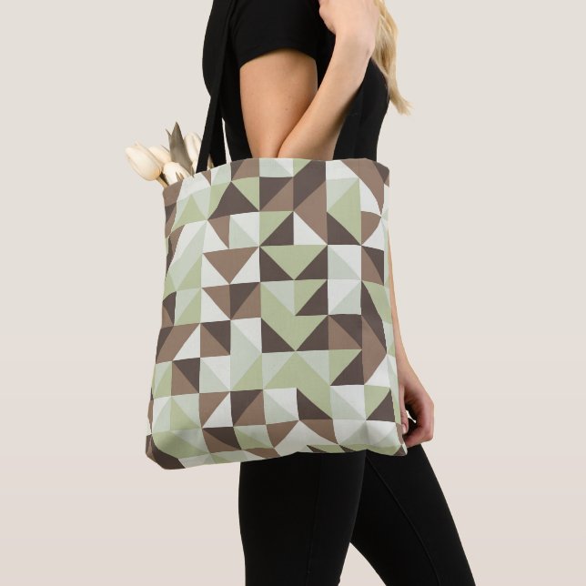 Mosaic Meadow Tote Bag (Close Up)