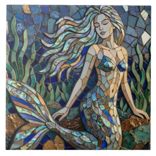 Mosaic Mermaid Tile