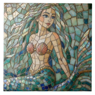 Mosaic Mermaid Tile