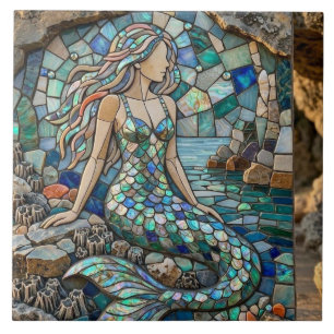 Mosaic Mermaid Tile