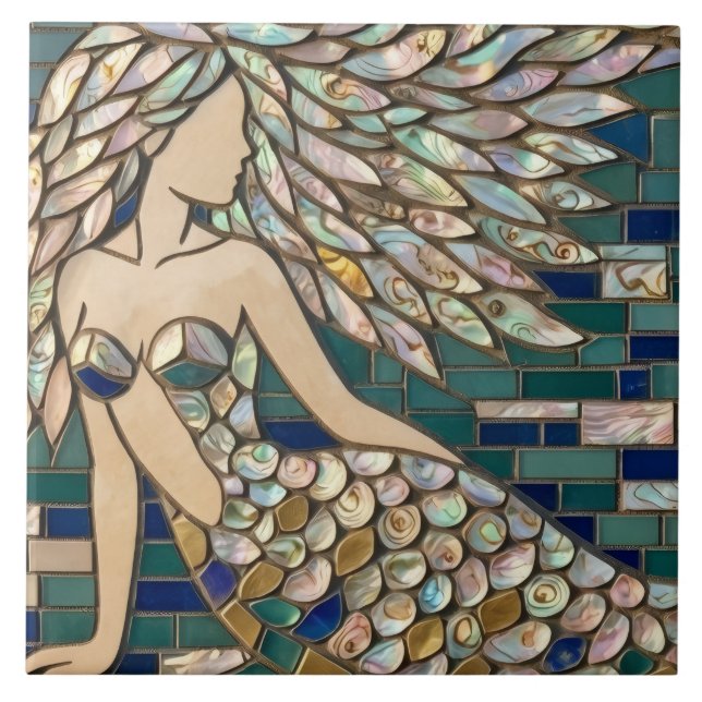 Mosaic Mermaid Tile (Front)
