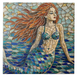 Mosaic Mermaid Tile