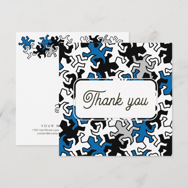 MOSAIC Mirror GECKOS - Pattern 2 Card (Front/Back)