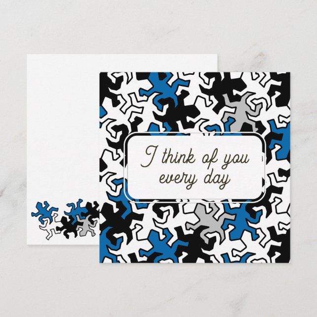 MOSAIC Mirror GECKOS - Pattern 2 Card (Front/Back)