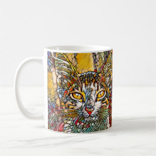 Mosaic Multicolor Cat 697 Coffee Mug