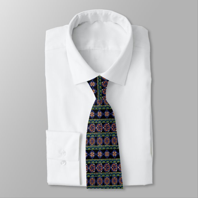 Mosaic neck tie (Tied)