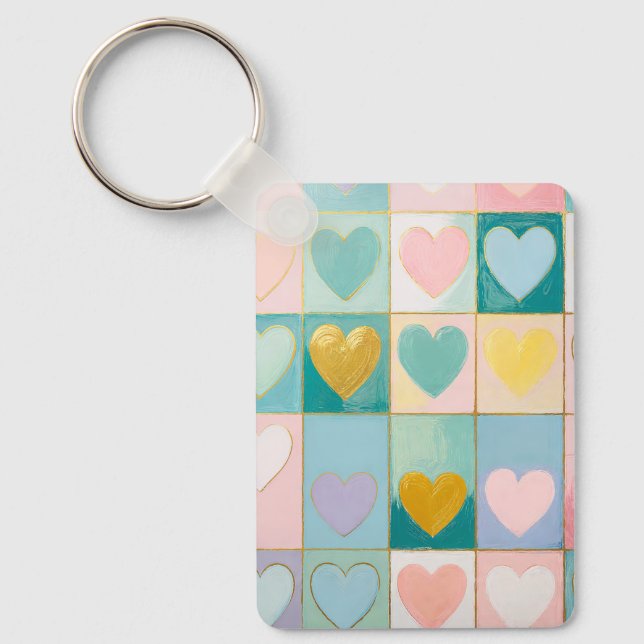 Mosaic of Affection Key Ring (Front)