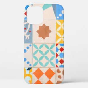 Mosaic of Hydraulic cement tiles, decorative fashi iPhone 12 Case