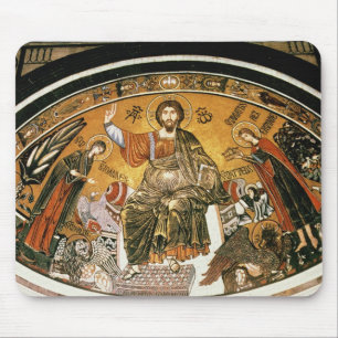 Mosaic of Jesus Christ with the Virgin Mouse Mat
