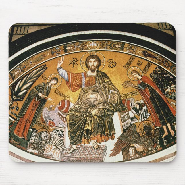 Mosaic of Jesus Christ with the Virgin Mouse Mat (Front)