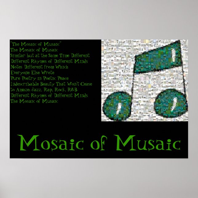 Mosaic of Musaic Poster (Front)