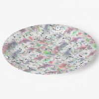 Mosaic of paper in opaque colours and small drizzl
