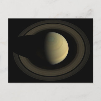 Mosaic Of Planet Saturn And Its Main Rings. Postcard