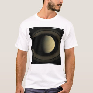 Mosaic Of Planet Saturn And Its Main Rings. T-Shirt