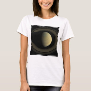 Mosaic Of Planet Saturn And Its Main Rings. T-Shirt