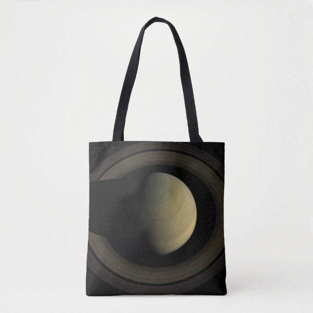 Mosaic Of Planet Saturn And Its Main Rings. Tote Bag (Front)
