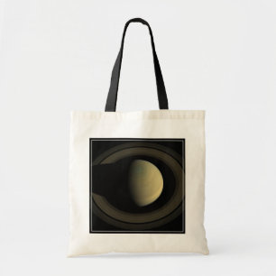 Mosaic Of Planet Saturn And Its Main Rings. Tote Bag