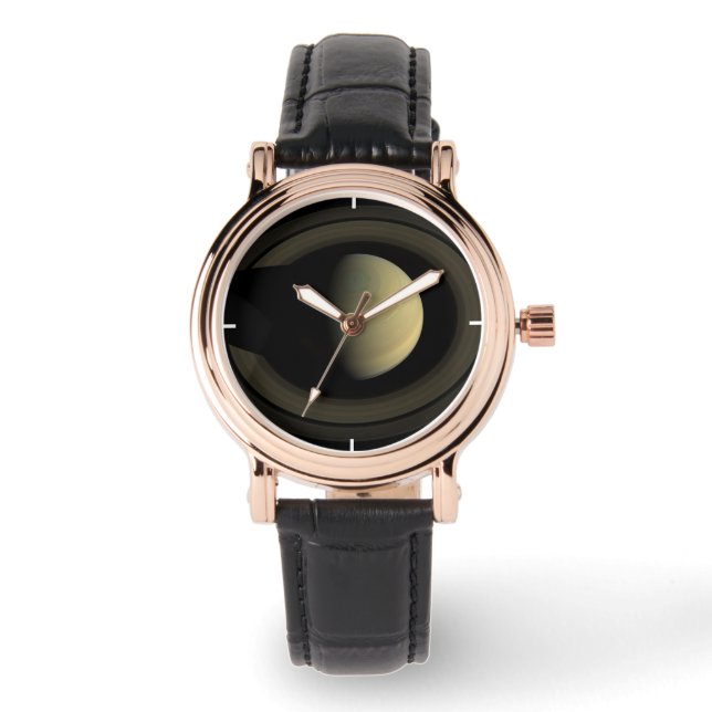 Mosaic Of Planet Saturn And Its Main Rings. Watch (Front)