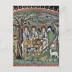 Mosaic of the Hospitality and Sacrifice of Abraham Postcard