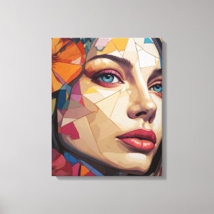 Mosaic of the Muse Canvas Print