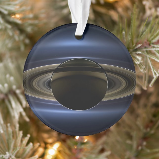 Mosaic Of The Saturn System Backlit By The Sun. Ornament (Tree)