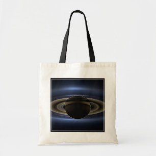 Mosaic Of The Saturn System Backlit By The Sun. Tote Bag