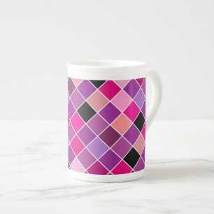 Mosaic on glass 10 bone china mug