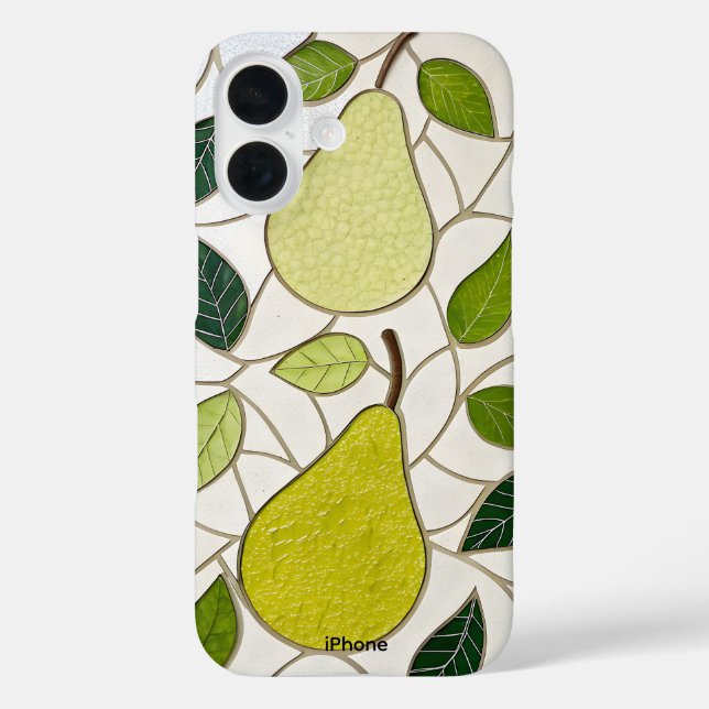Mosaic pair stained iphone 16 case (Back)