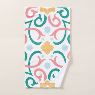 Mosaic/pastel/spring hand towel