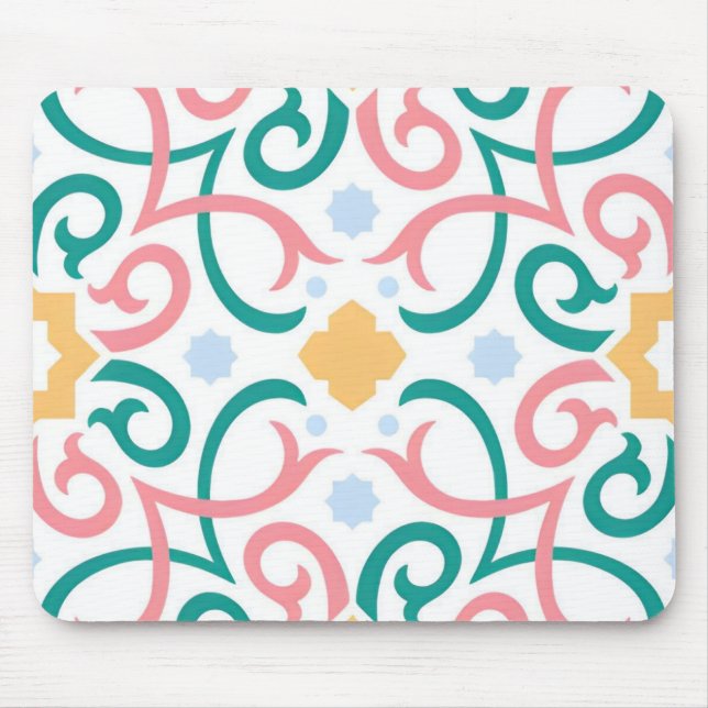 Mosaic/pastel/spring  mouse mat (Front)