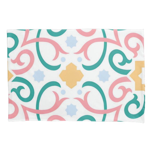 Mosaic/pastel/spring  pillowcase (Front)