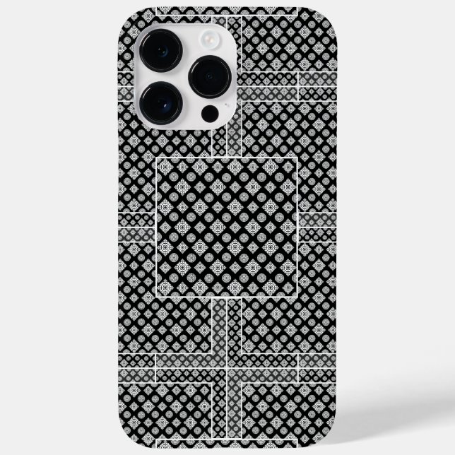 Mosaic Pattern 01.BW.b Case-Mate iPhone Case (Back)