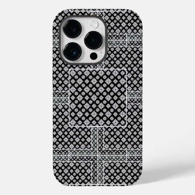 Mosaic Pattern 01.BW.b Case-Mate iPhone Case (Back)