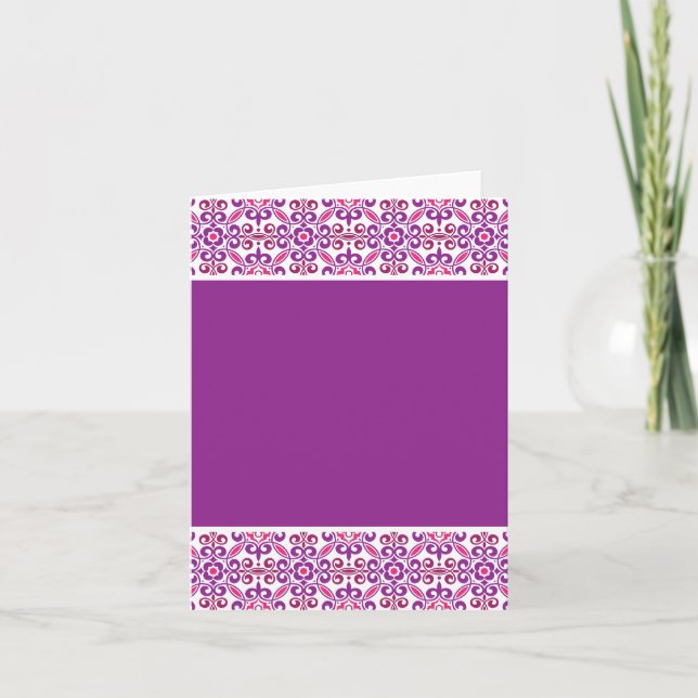 Mosaic Pattern BGF - Purple Card (Front)