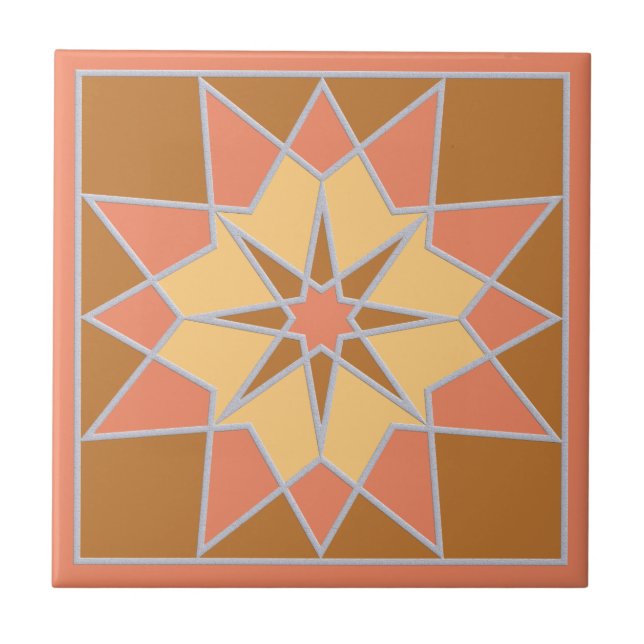 Mosaic pattern ceramic tiles (Front)