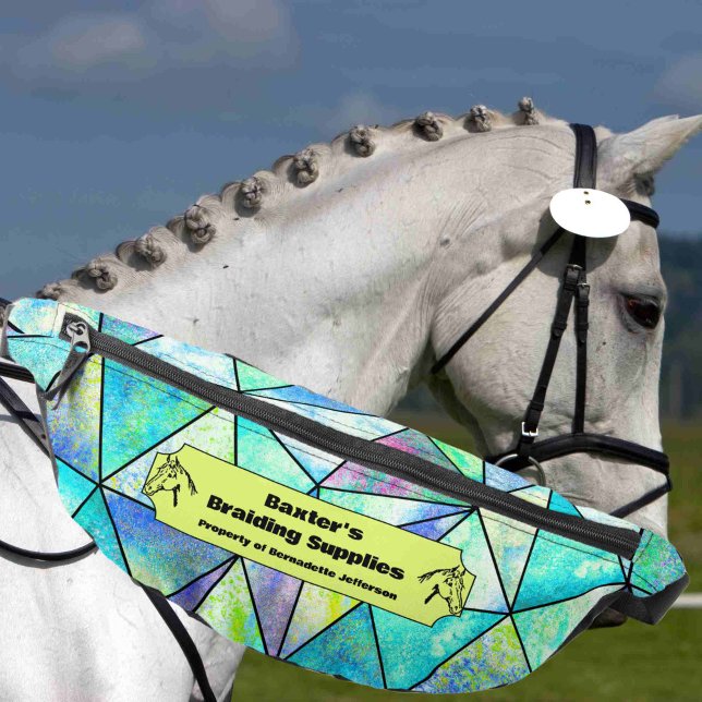 Mosaic Pattern Horse Show Mane Braiding Bum Bags (Creator Uploaded)