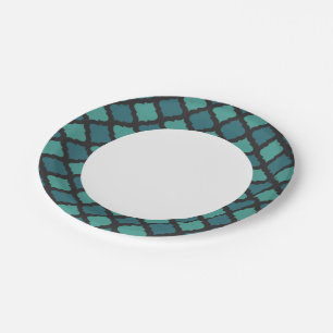 Mosaic pattern in arab style paper plate