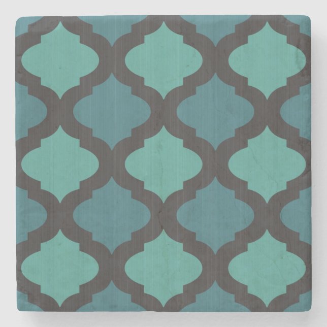 Mosaic pattern in arab style stone coaster (Front)