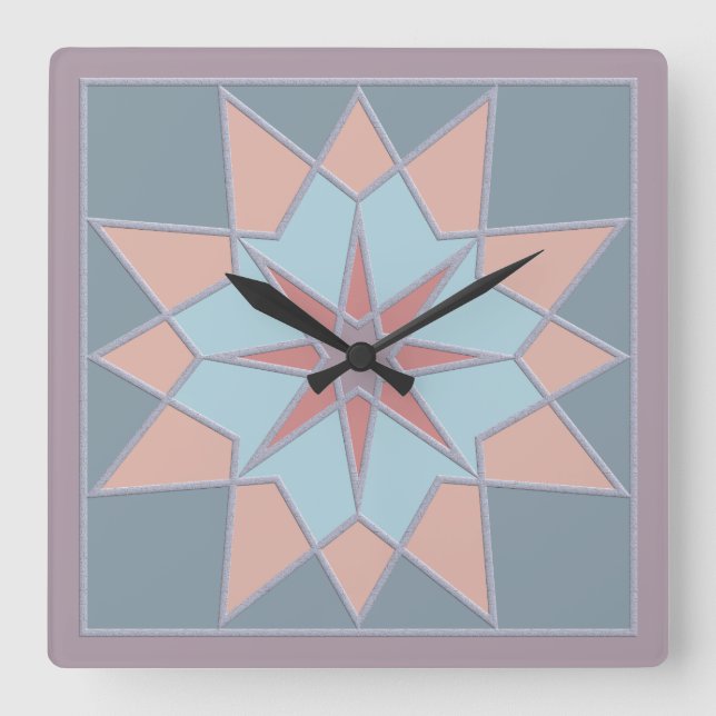 Mosaic pattern wall clock (Front)