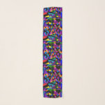 Mosaic patterned many coloured scarf<br><div class="desc">Mosaic patterned many coloured
chiffon scarf</div>