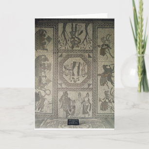 Mosaic pavement from the Roman villa at Low Card