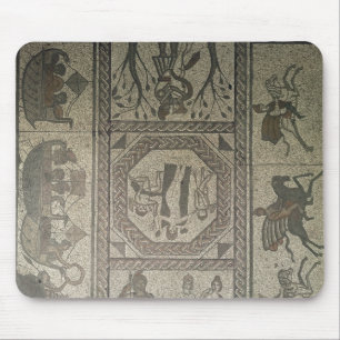 Mosaic pavement from the Roman villa at Low Mouse Mat