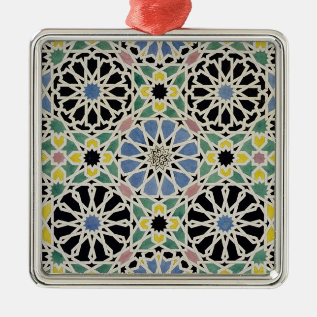 Mosaic Pavement in the Alhambra, from 'The Arabian Metal Tree Decoration (Front)