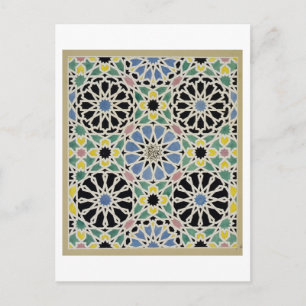Mosaic Pavement in the Alhambra, from 'The Arabian Postcard