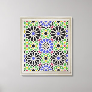 Mosaic pavement in the dressing room of the Sultan Canvas Print