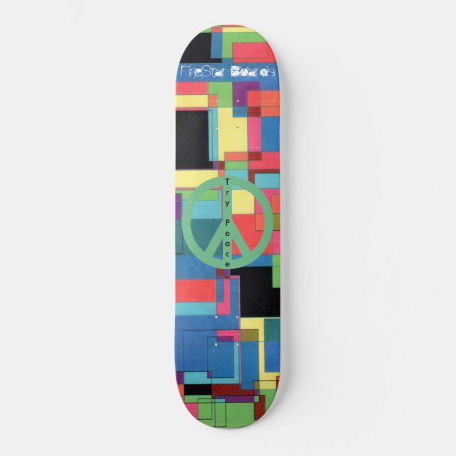 MoSaiC Peace Skateboard (Front)