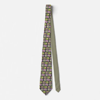 Mosaic photos of grasshoppers tie