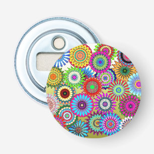 Mosaic Pinwheels Bottle Opener