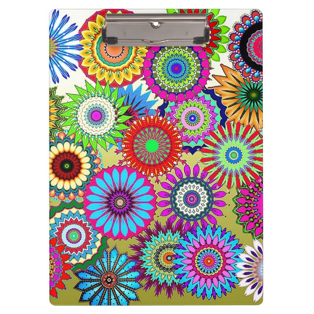 Mosaic Pinwheels Clipboard (Front)