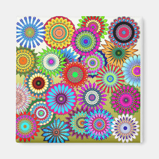 Mosaic Pinwheels Magnet